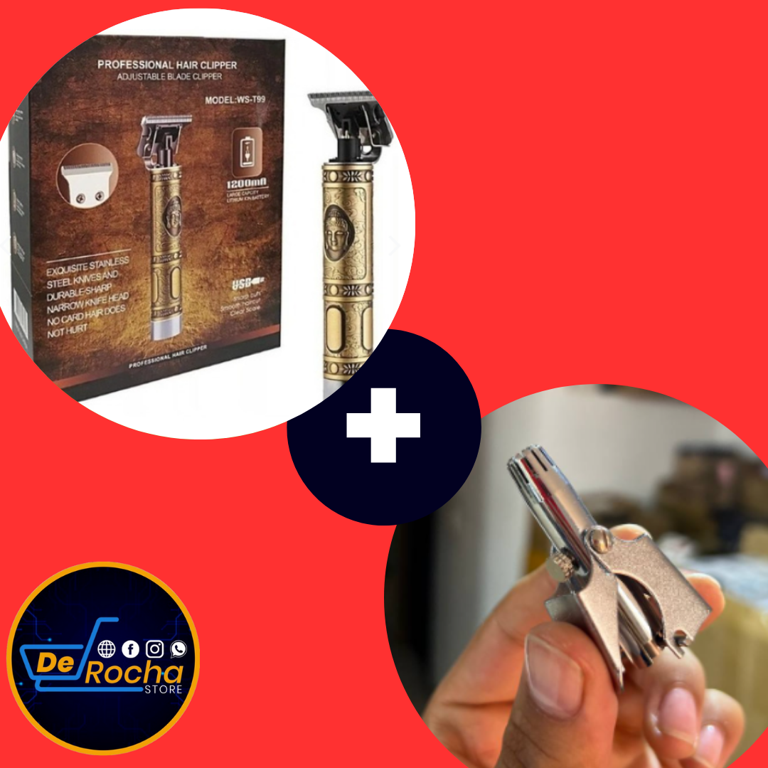 combo maquina patillera+recortador nasal